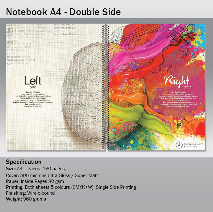 Note Book A4 Double Side